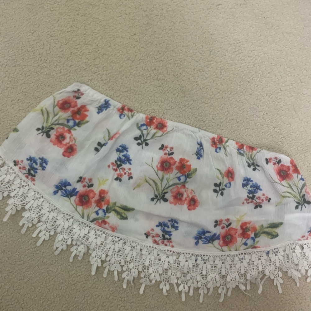 Flower bandeau/crop top